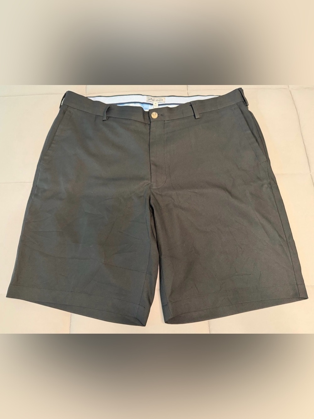 Peter Millar Men's Size 36 Black Salem Performance Golf Shorts Classic Fit